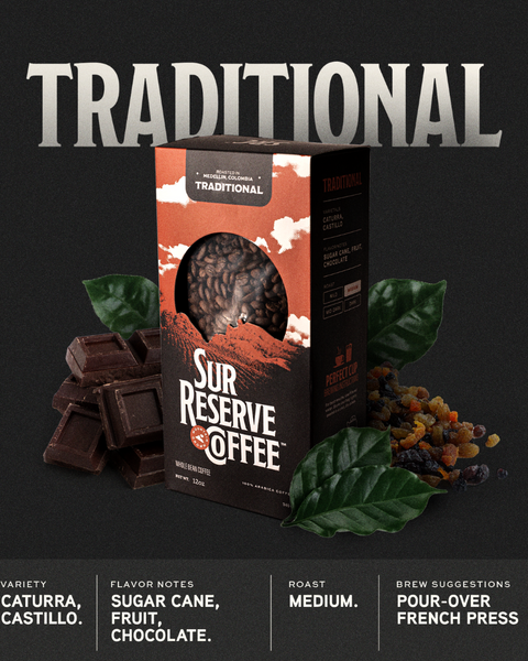 Traditional Specialty Colombian Coffee Box (12oz)