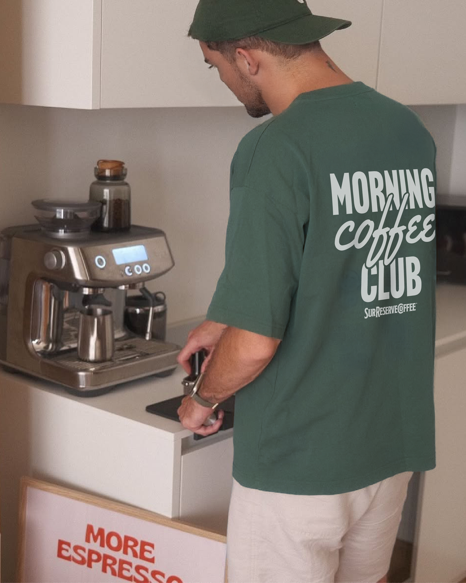 The Morning Coffee Club® Heavyweight Oversized Tee — SRC Drop