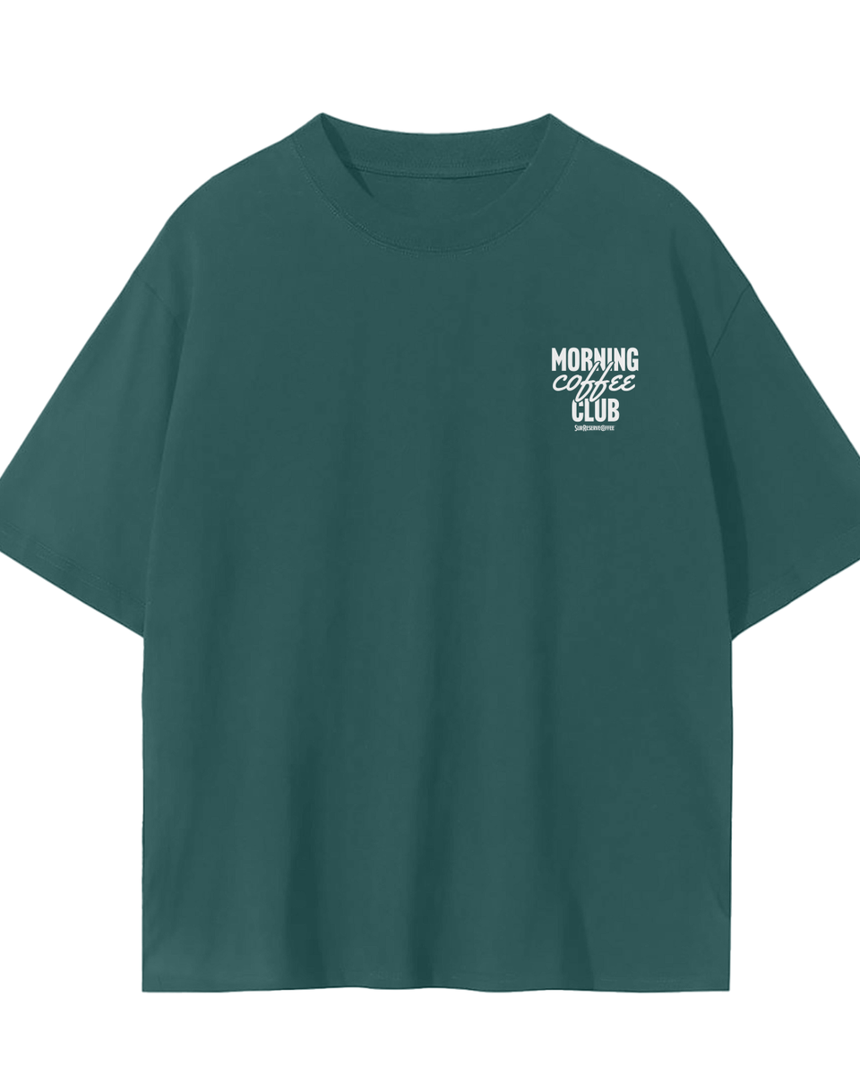 The Morning Coffee Club® Heavyweight Oversized Tee — SRC Drop