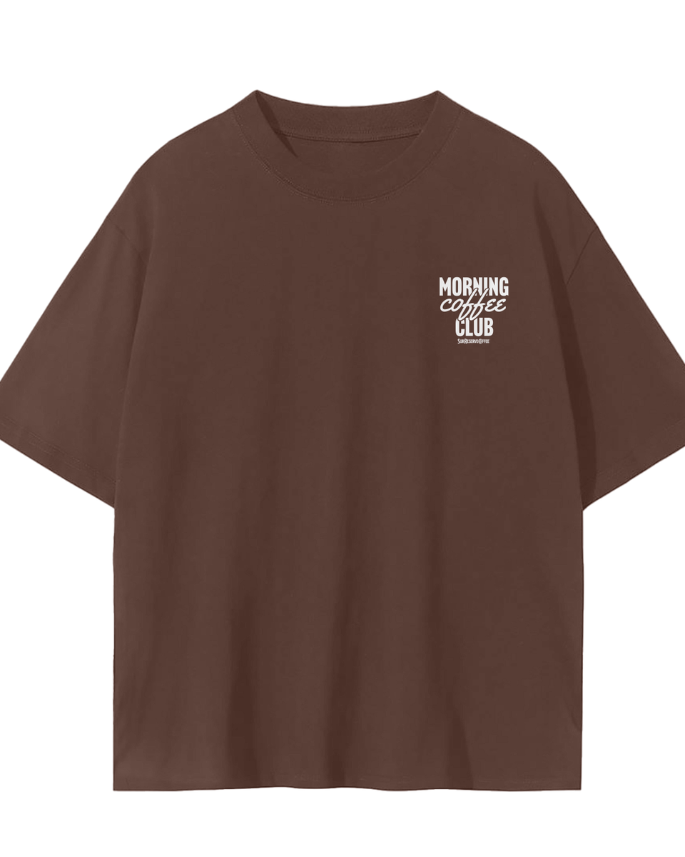 The Morning Coffee Club® Heavyweight Oversized Tee — SRC Drop